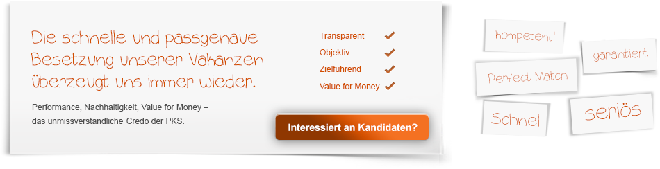 Interessiert an Kandidaten?  — Aktuelle Kandidaten-Profile